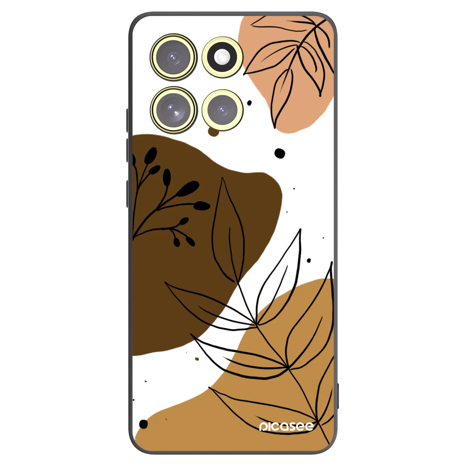Picasee silikonowe czarne etui na Motorola Moto G86 Power 5G - Boho style