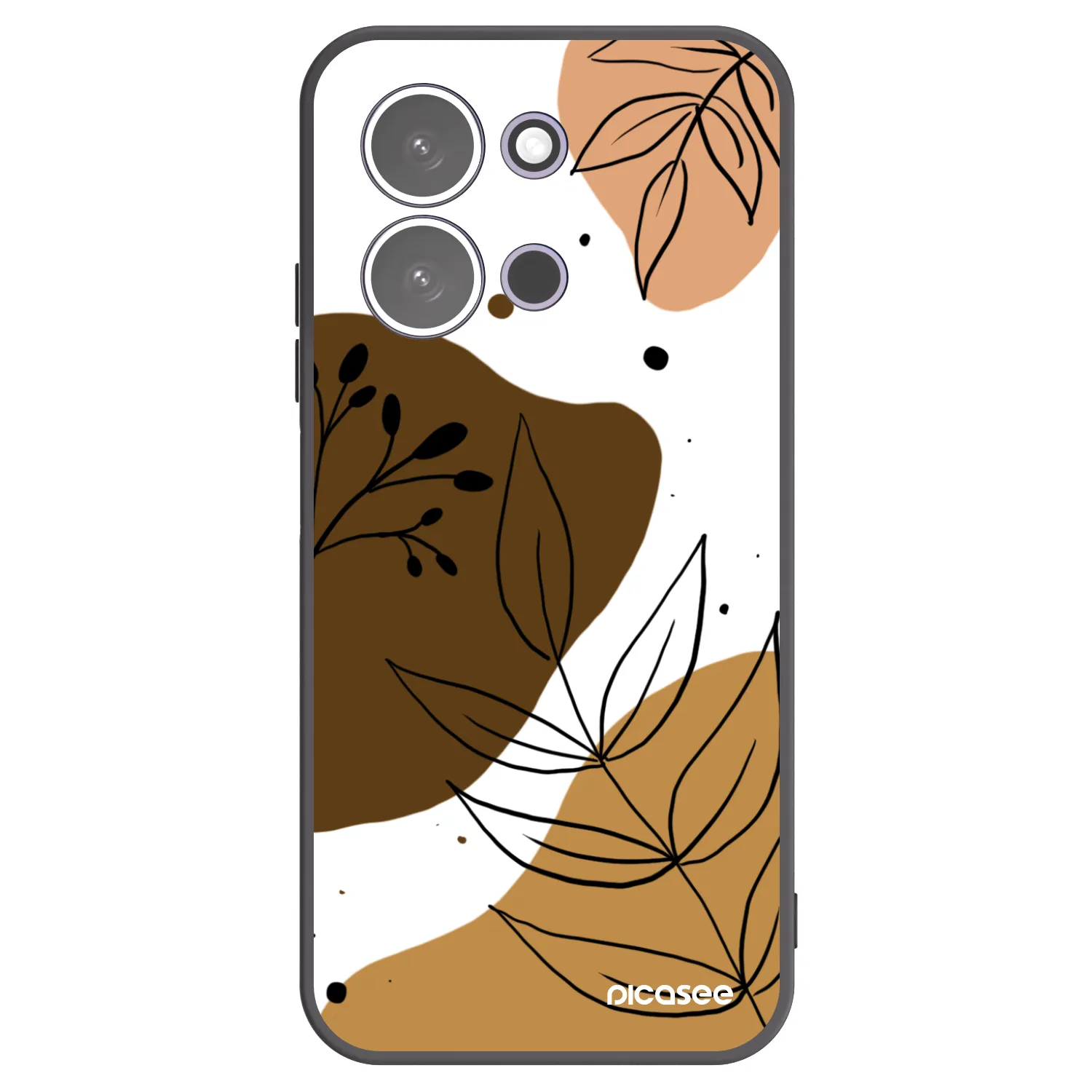 Picasee silikonowe czarne etui na Xiaomi Redmi 15C 5G - Boho style