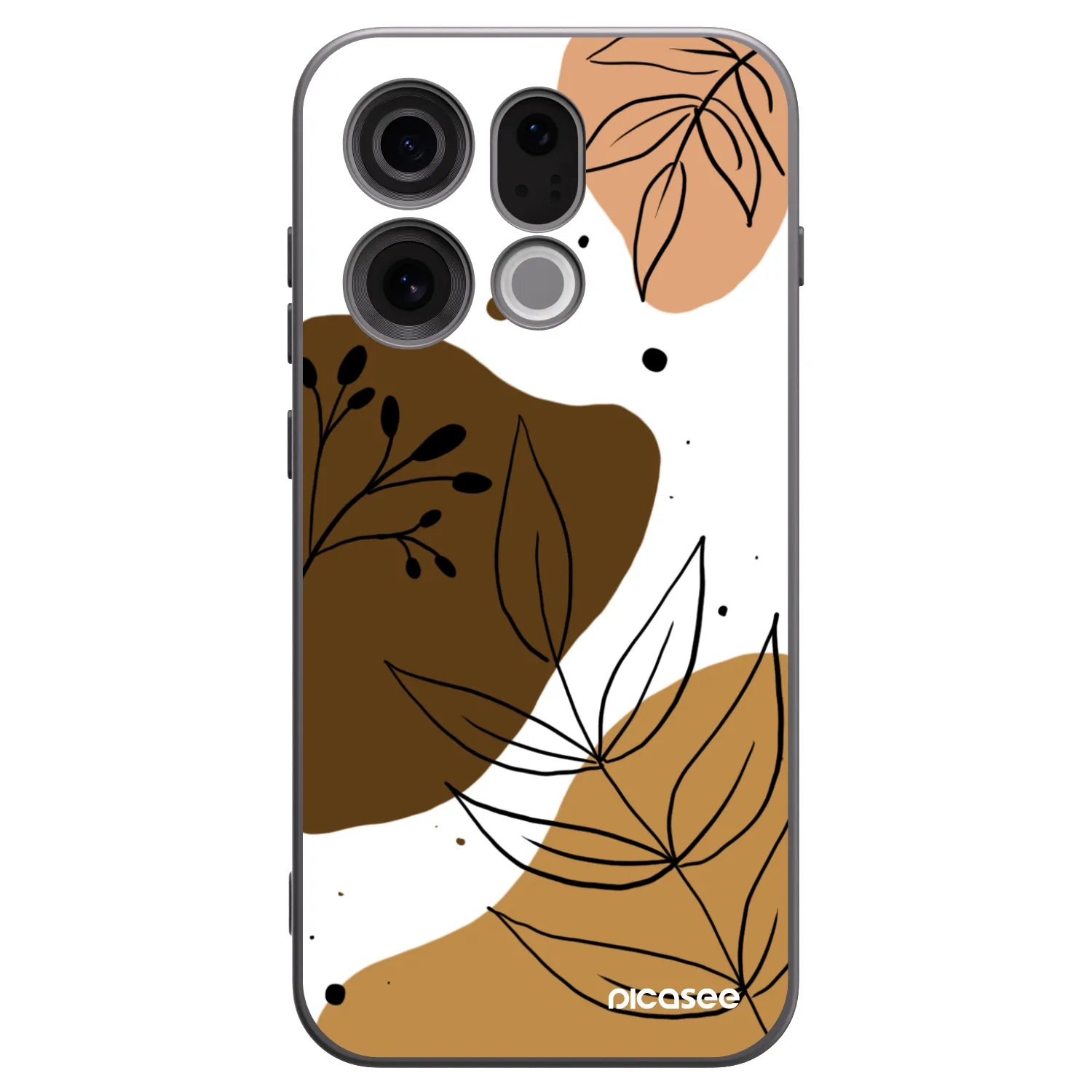 Picasee silikonowe czarne etui na OPPO Find X9 - Boho style