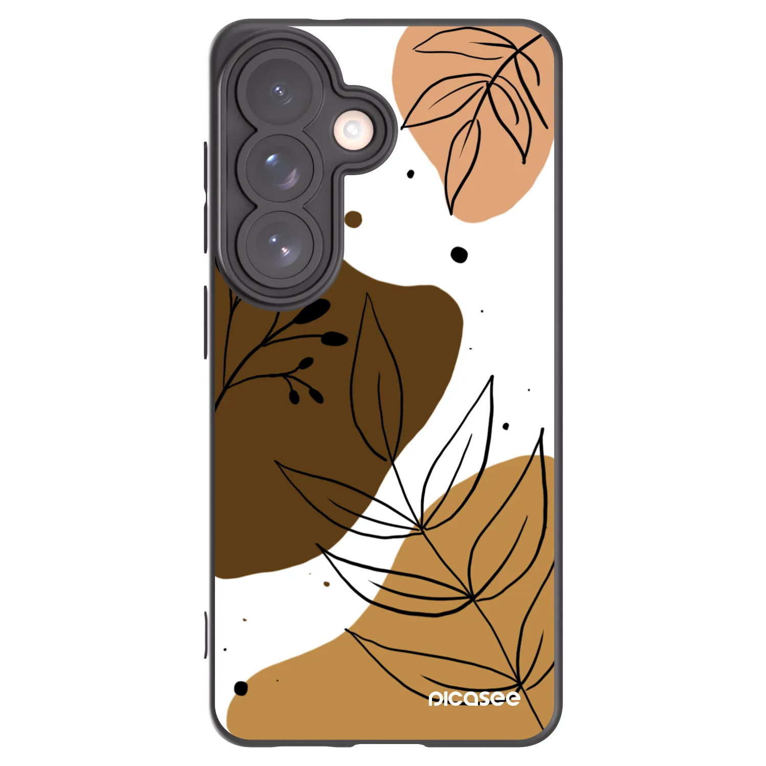 Picasee silikonowe czarne etui na Samsung Galaxy S26 - Boho style