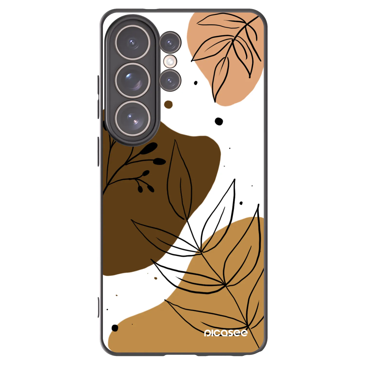 Picasee silikonowe czarne etui na Samsung Galaxy S26 Ultra - Boho style