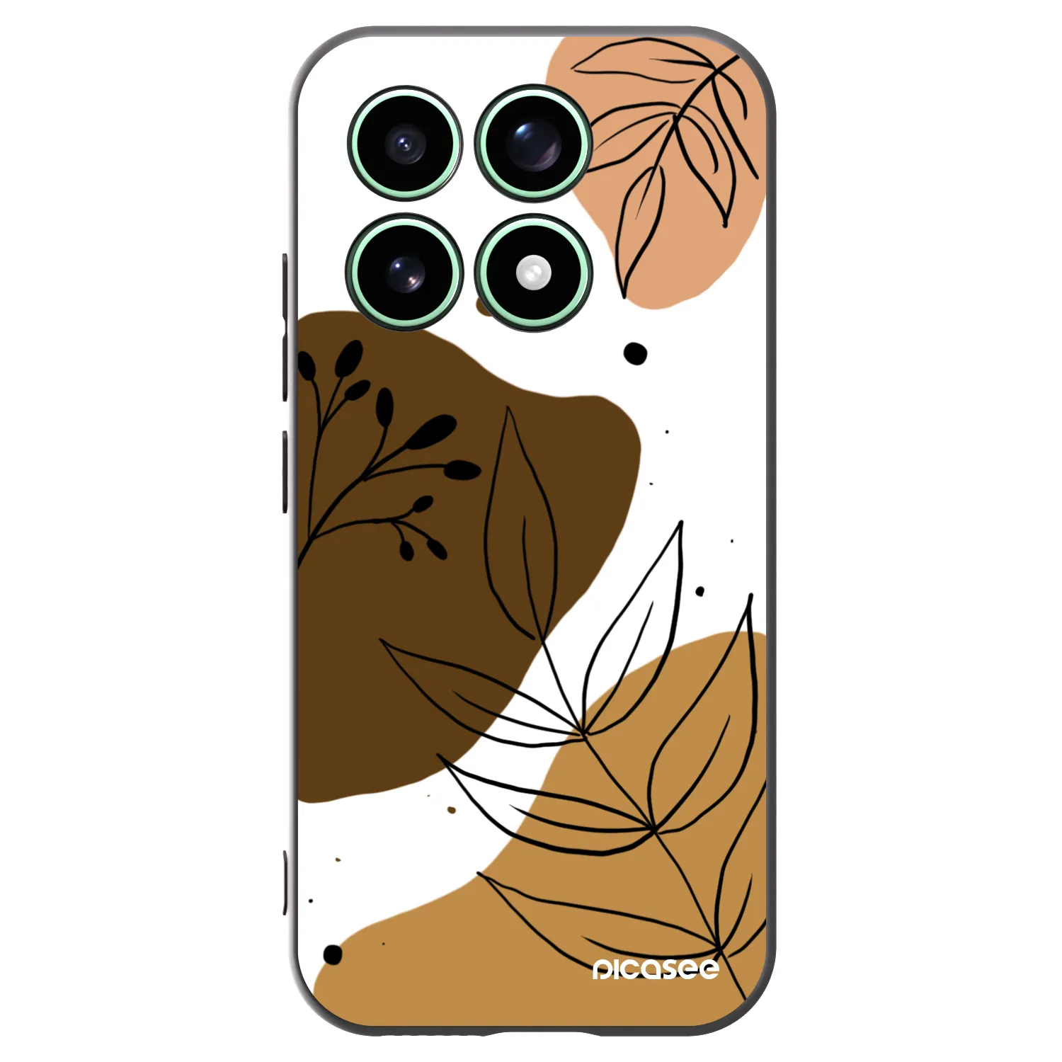 Picasee silikonowe czarne etui na Xiaomi 17 - Boho style