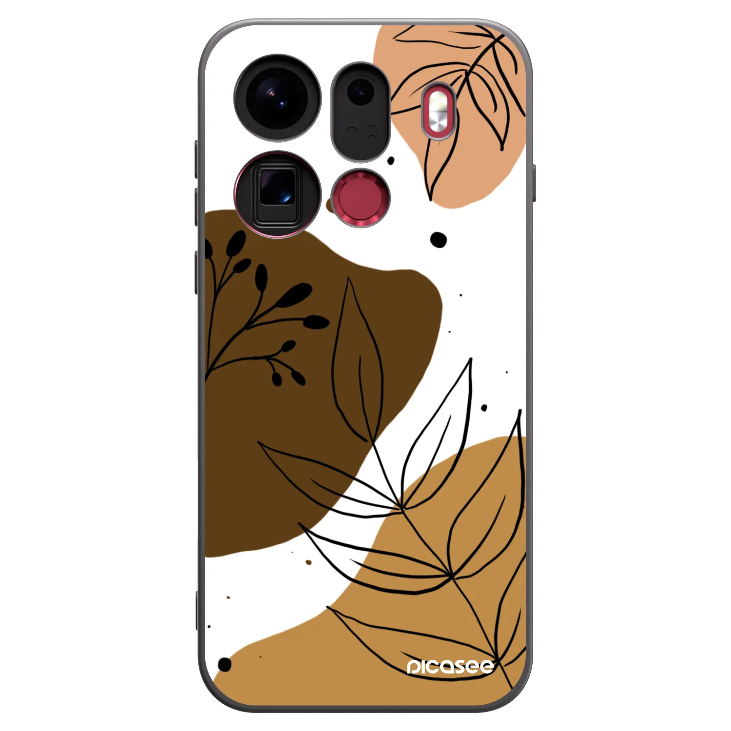 Picasee silikonowe czarne etui na OPPO Find X9 Pro - Boho style
