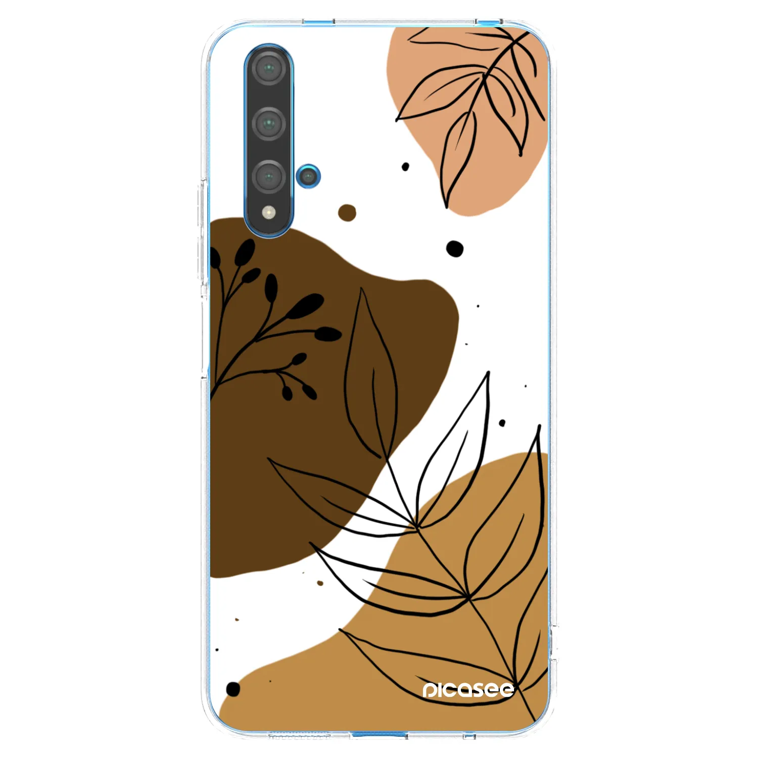 Picasee silikonowe przeźroczyste etui na Huawei Nova 5T - Boho style