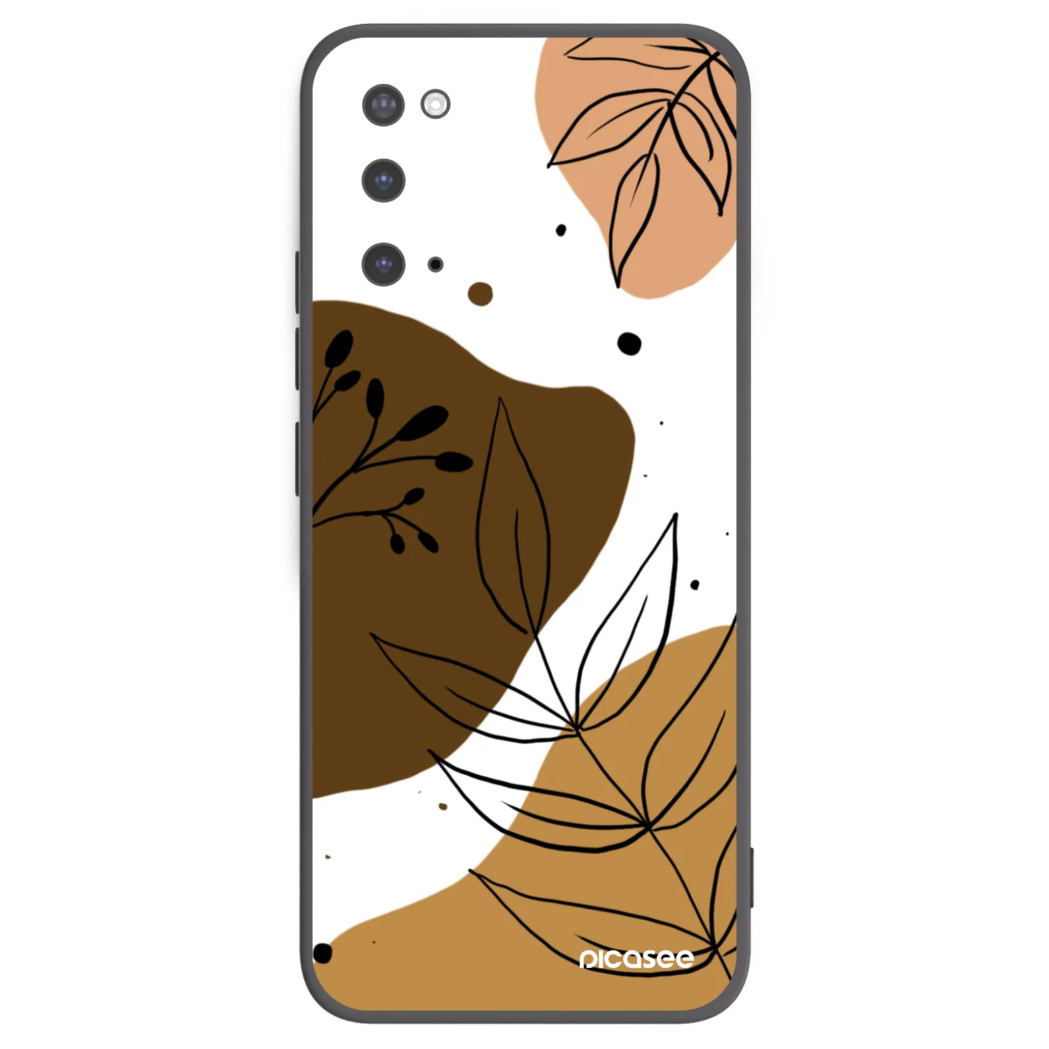 Picasee silikonowe czarne etui na Samsung Galaxy S20 G980F - Boho style
