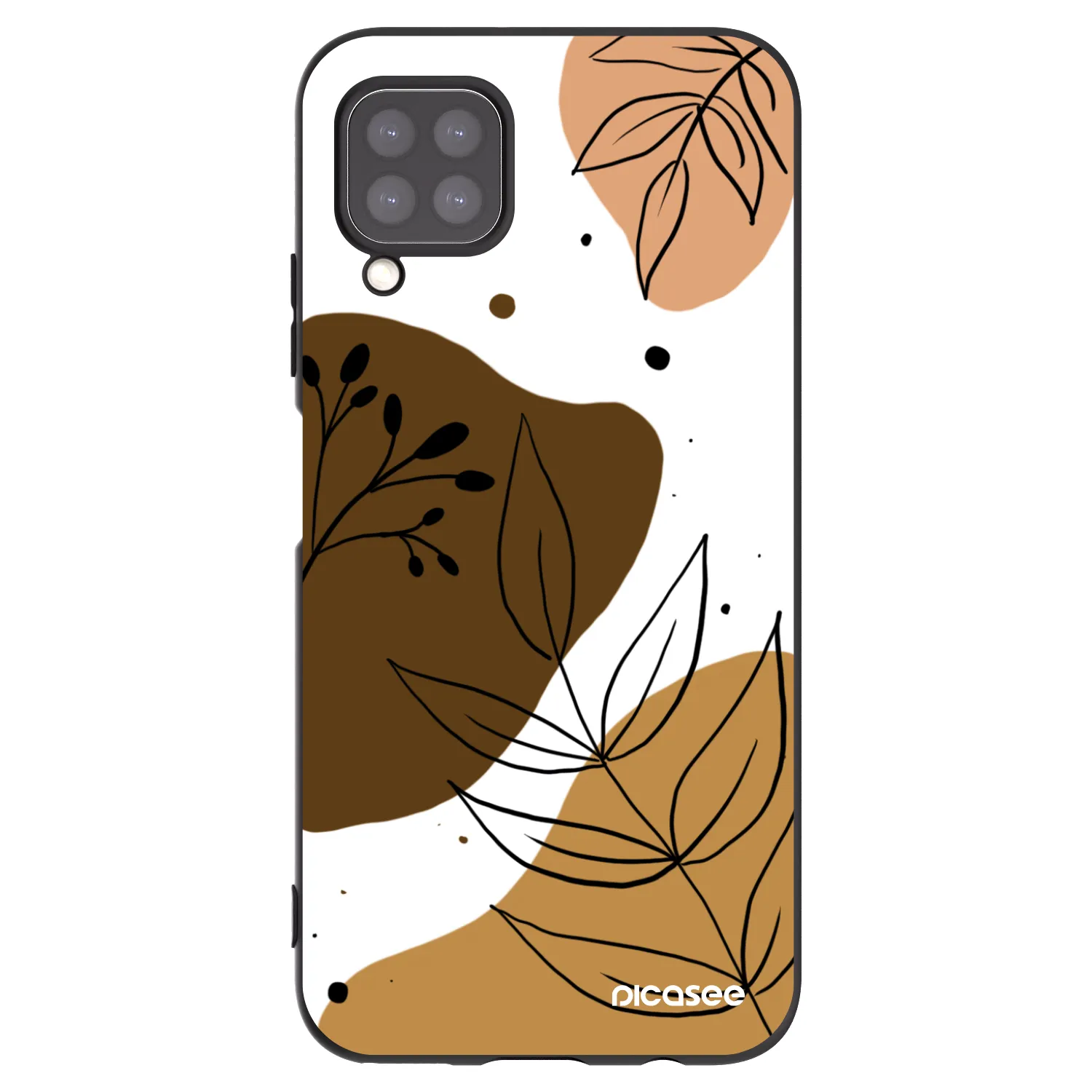 Picasee silikonowe czarne etui na Huawei P40 Lite - Boho style