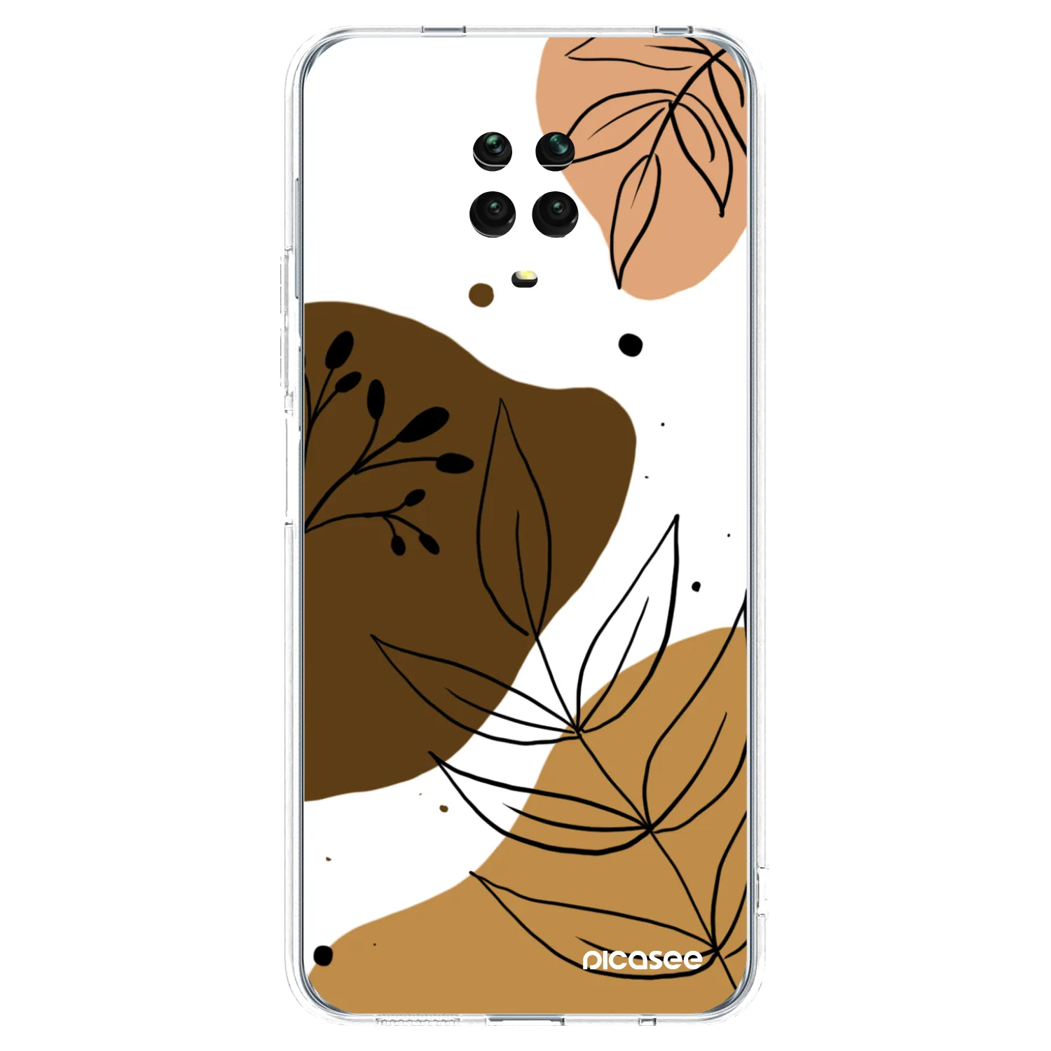 Picasee silikonowe przeźroczyste etui na Xiaomi Redmi Note 9 Pro - Boho style