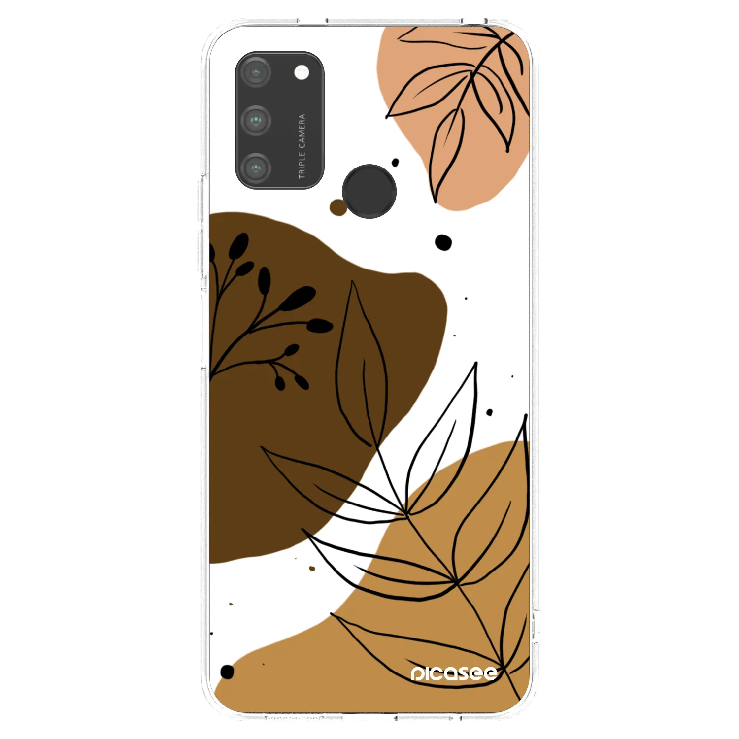 Picasee silikonowe przeźroczyste etui na Honor 9A - Boho style