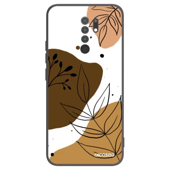 Picasee silikonowe czarne etui na Xiaomi Redmi 9 - Boho style