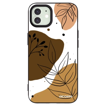 Picasee silikonowe czarne etui na Apple iPhone 12 - Boho style