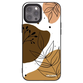 Picasee silikonowe czarne etui na Apple iPhone 12 Pro Max - Boho style