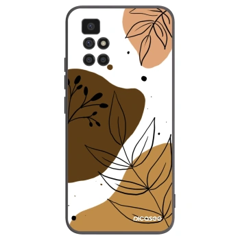 Picasee silikonowe czarne etui na Xiaomi Redmi 10 - Boho style