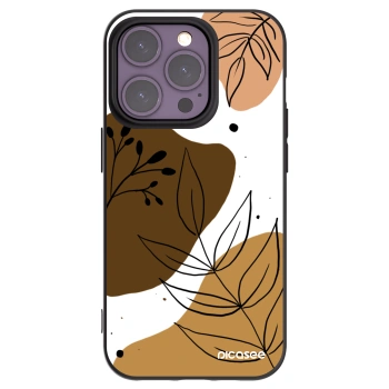 Picasee silikonowe czarne etui na Apple iPhone 14 Pro - Boho style