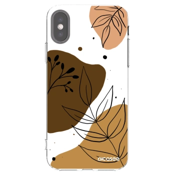 Picasee silikonowe przeźroczyste etui na Apple iPhone X/XS - Boho style