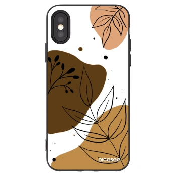 Picasee silikonowe czarne etui na Apple iPhone X/XS - Boho style