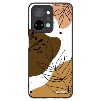 Picasee silikonowe czarne etui na Honor X7a - Boho style