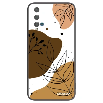 Picasee silikonowe czarne etui na Huawei Nova 5T - Boho style