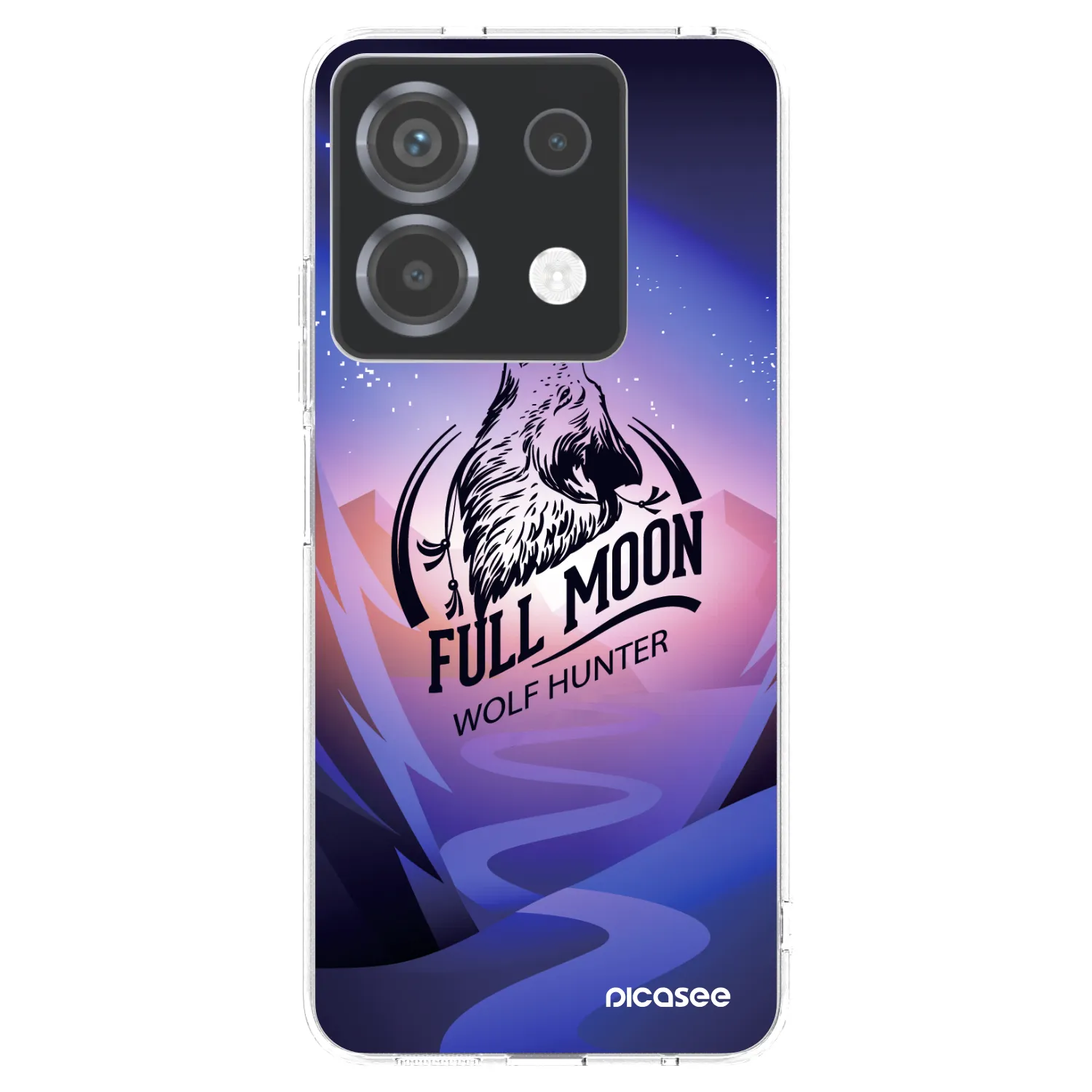 Picasee silikonowe przeźroczyste etui na Xiaomi Poco X6 - Wolf
