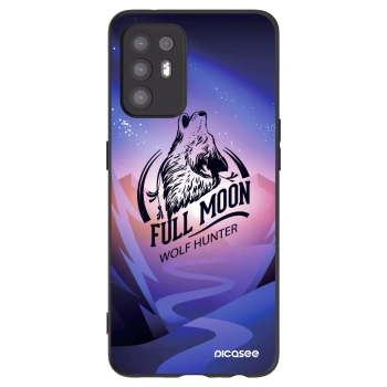 Picasee silikonowe czarne etui na OPPO A94 5G - Wolf