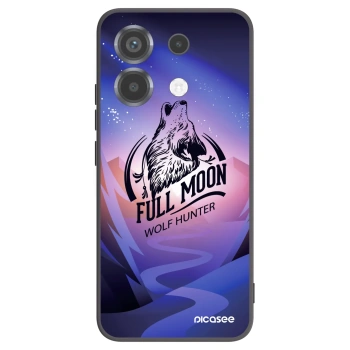 Picasee silikonowe czarne etui na Xiaomi Poco X6 - Wolf