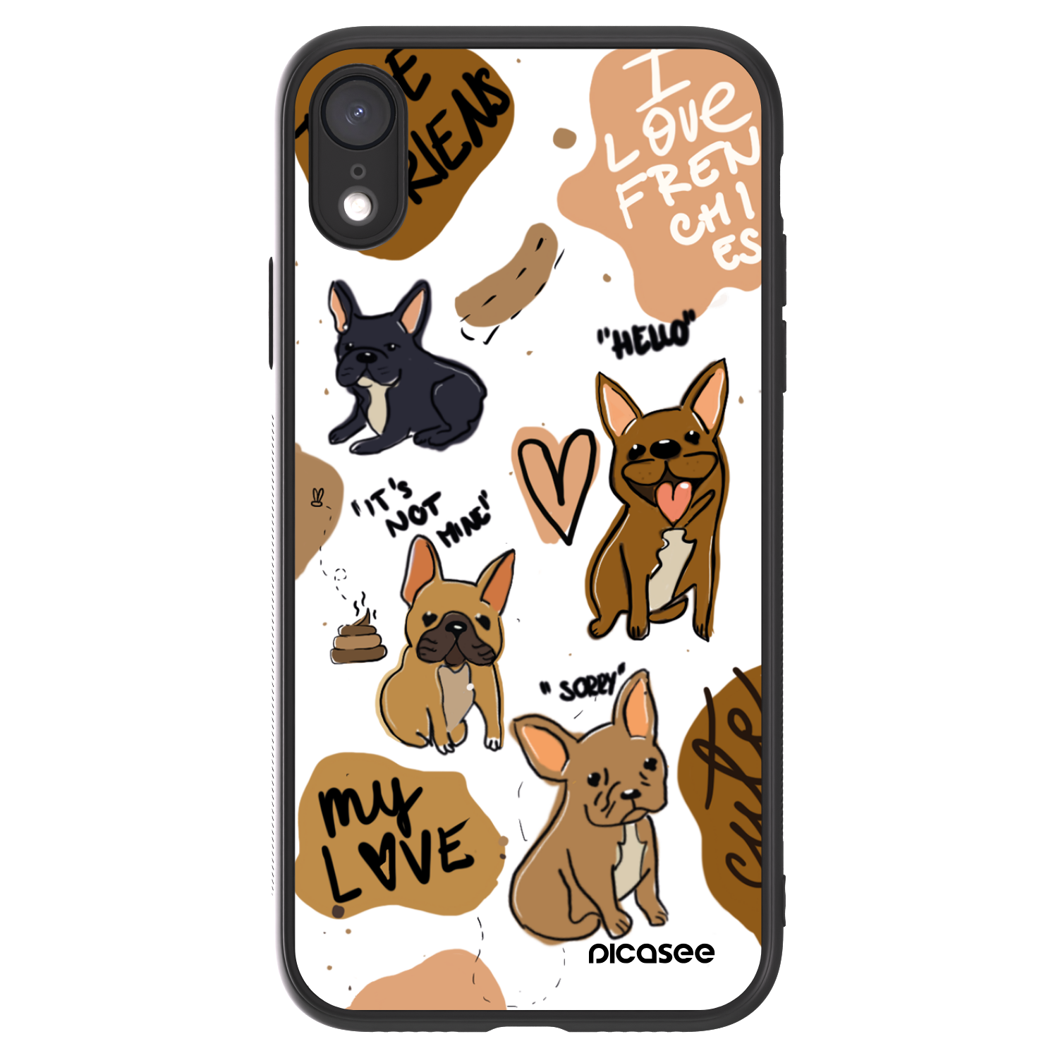 Picasee ULTIMATE CASE na Apple iPhone XR - Frenchies