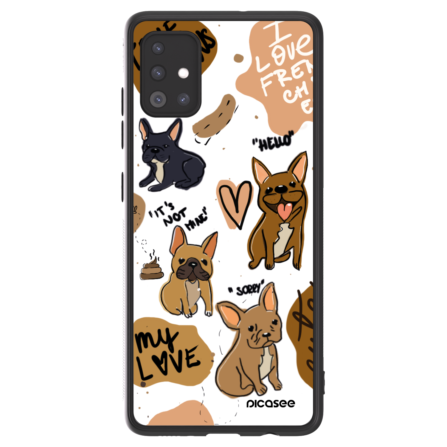 Picasee ULTIMATE CASE na Samsung Galaxy A51 A515F - Frenchies