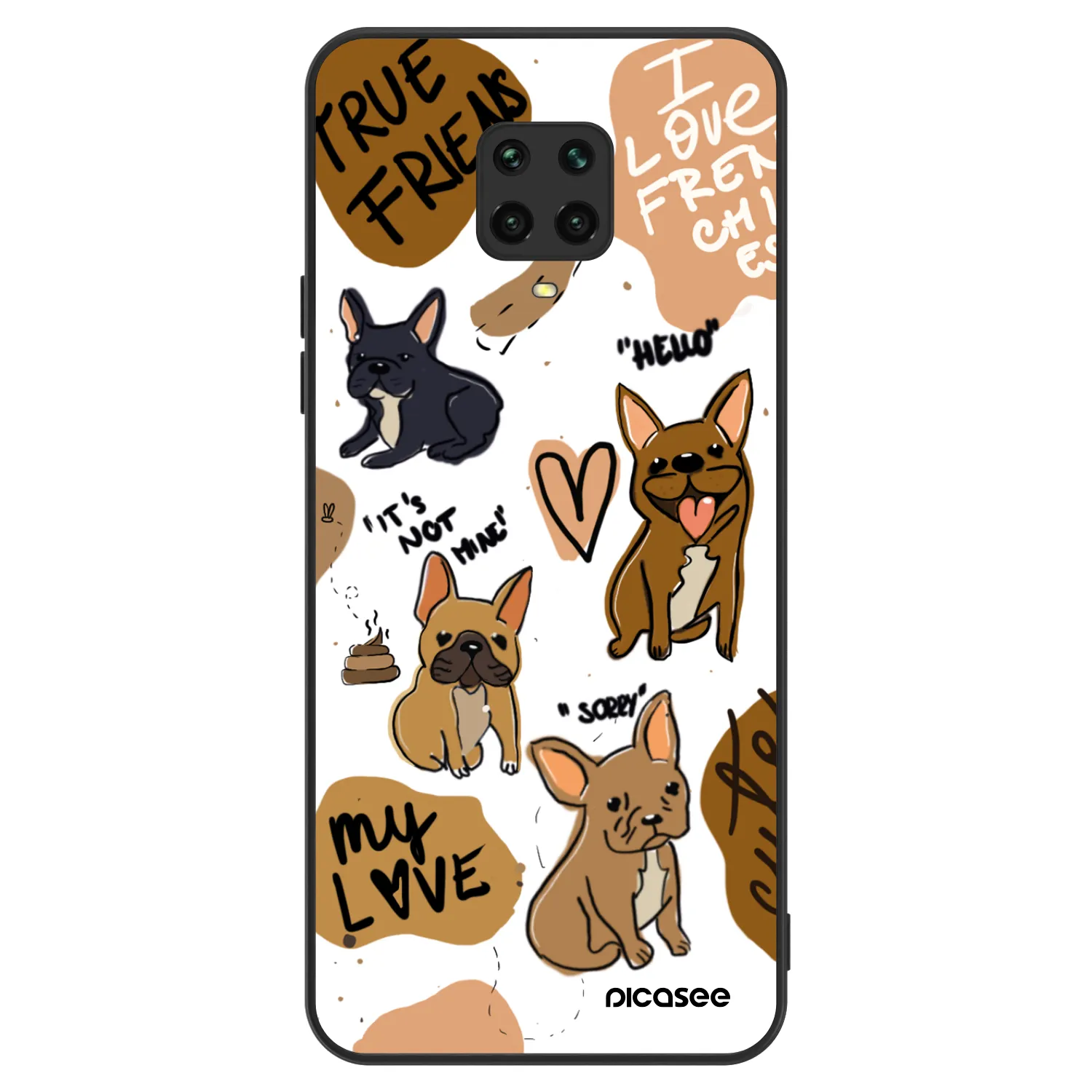 Picasee ULTIMATE CASE na Xiaomi Redmi Note 9 Pro - Frenchies