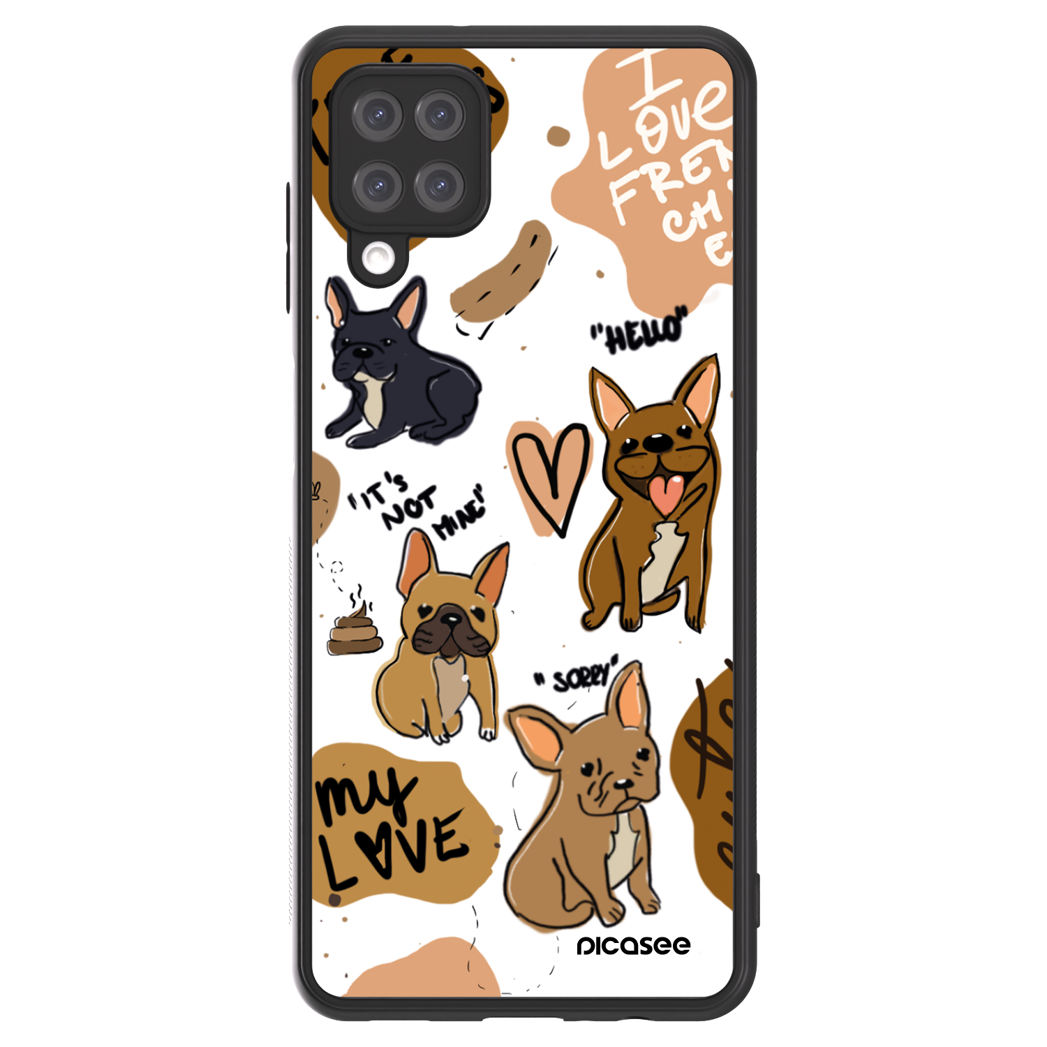 Picasee ULTIMATE CASE na Samsung Galaxy A12 A125F - Frenchies
