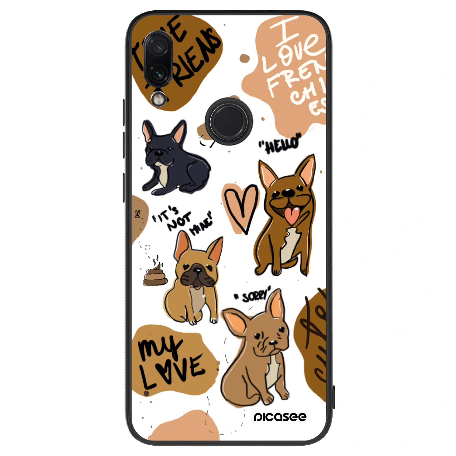 Picasee ULTIMATE CASE na Xiaomi Redmi Note 7 - Frenchies