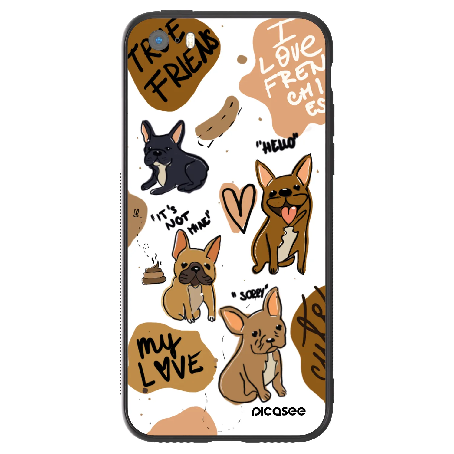 Picasee ULTIMATE CASE na Apple iPhone 5/5S/SE - Frenchies