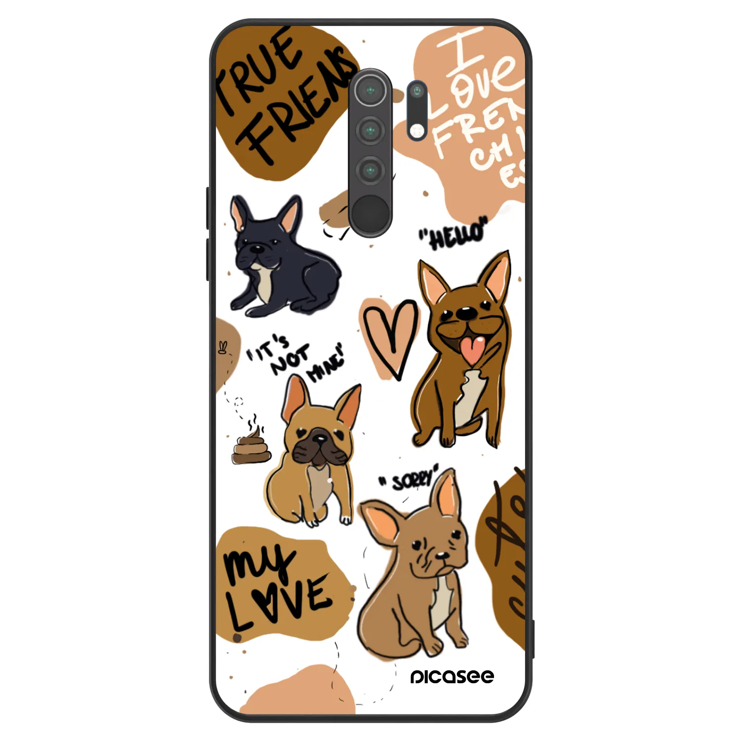Picasee ULTIMATE CASE na Xiaomi Redmi 9 - Frenchies