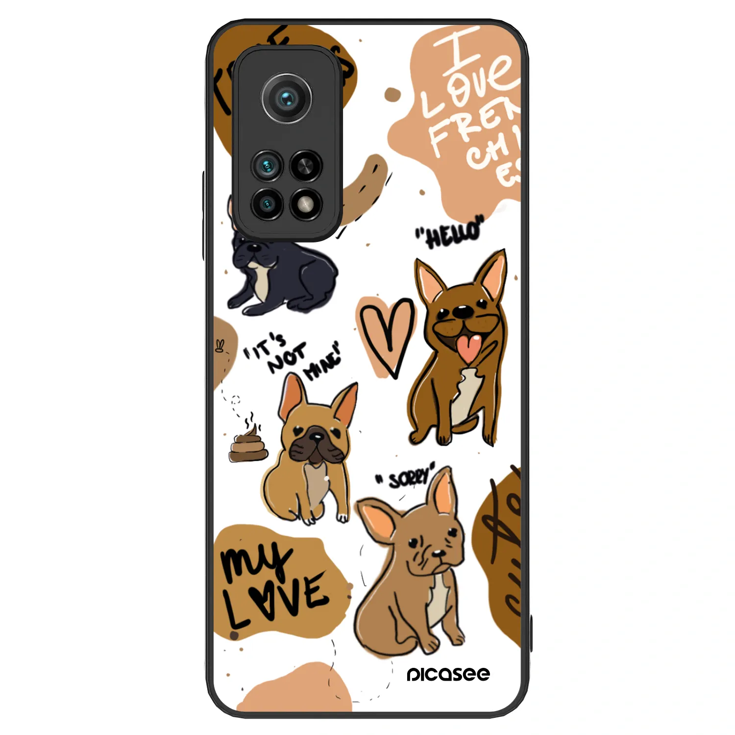 Picasee ULTIMATE CASE na Xiaomi Mi 10T Pro - Frenchies