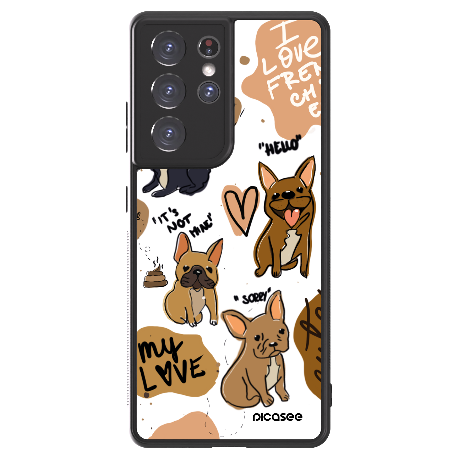 Picasee ULTIMATE CASE na Samsung Galaxy S21 Ultra 5G G998B - Frenchies