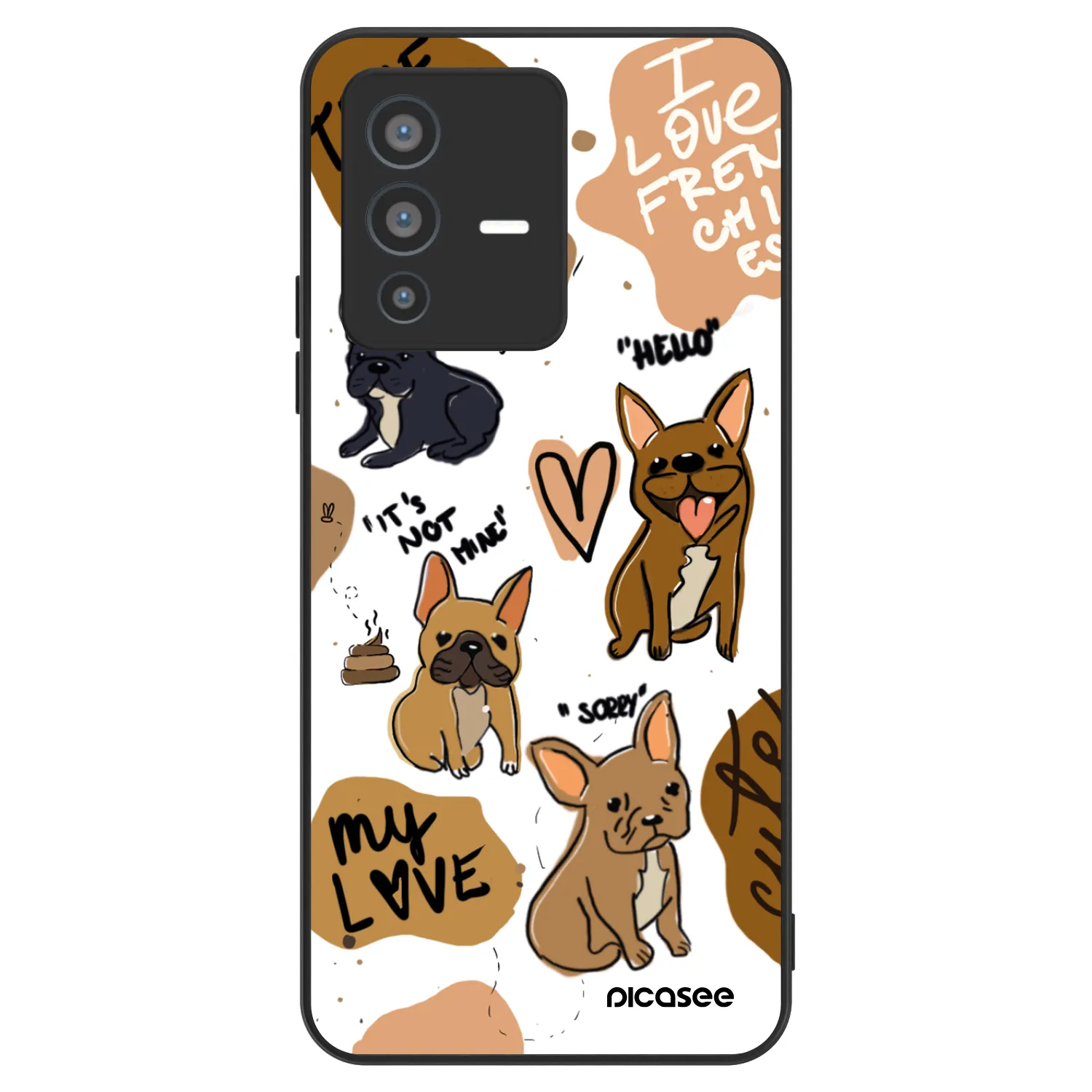 Picasee ULTIMATE CASE na Vivo V23 5G - Frenchies