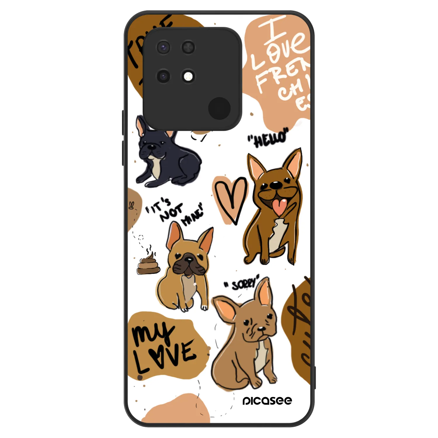 Picasee ULTIMATE CASE na Xiaomi Redmi 10C - Frenchies