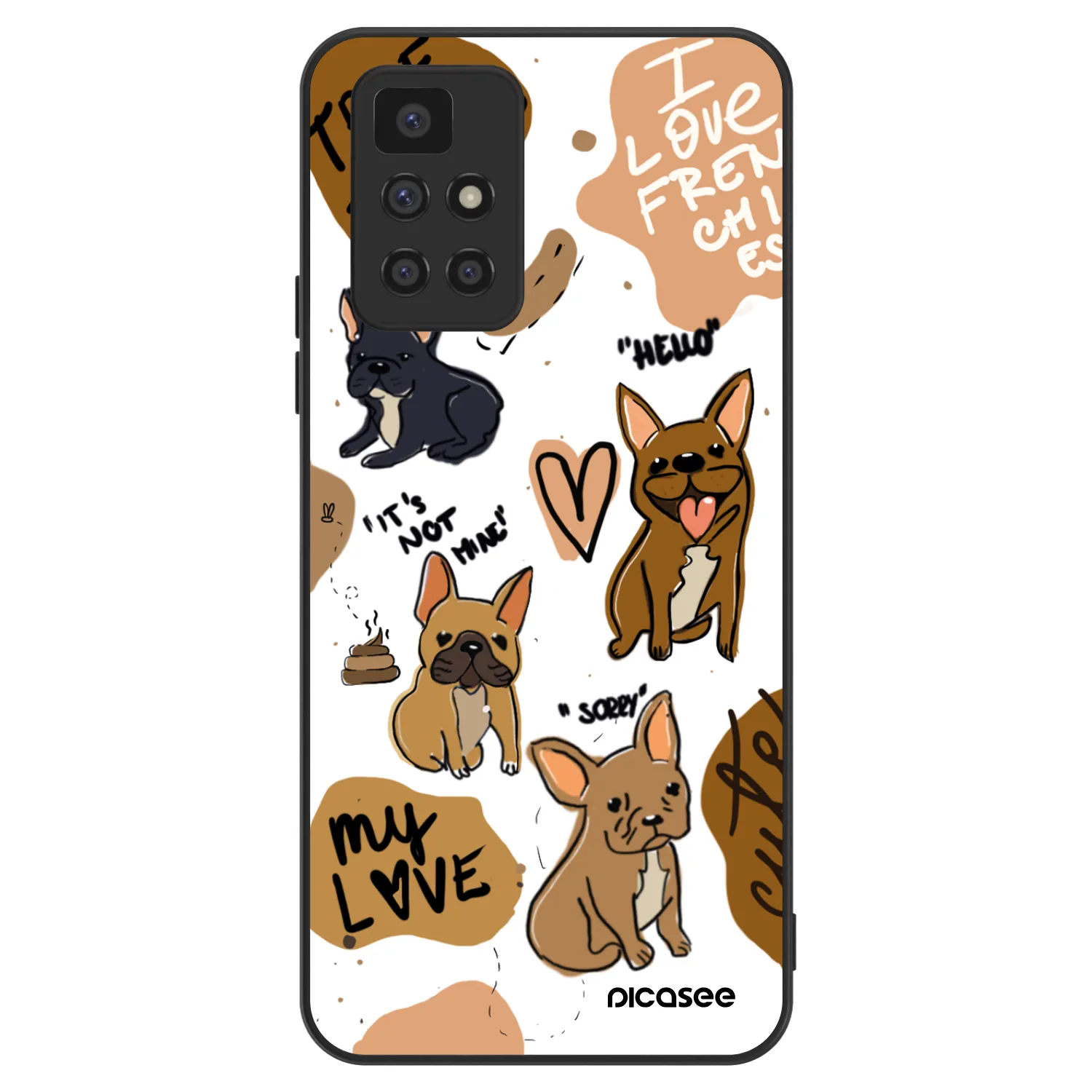 Picasee ULTIMATE CASE na Xiaomi Redmi 10 (2022) - Frenchies