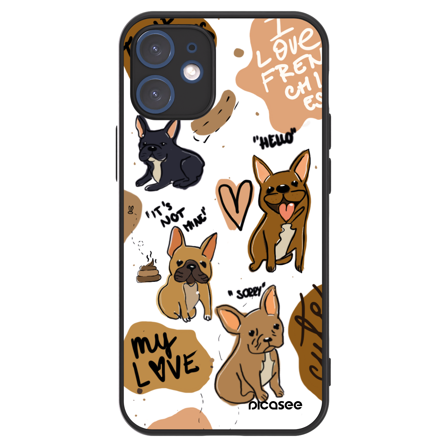 Picasee ULTIMATE CASE MagSafe pro Apple iPhone 12 mini - Frenchies