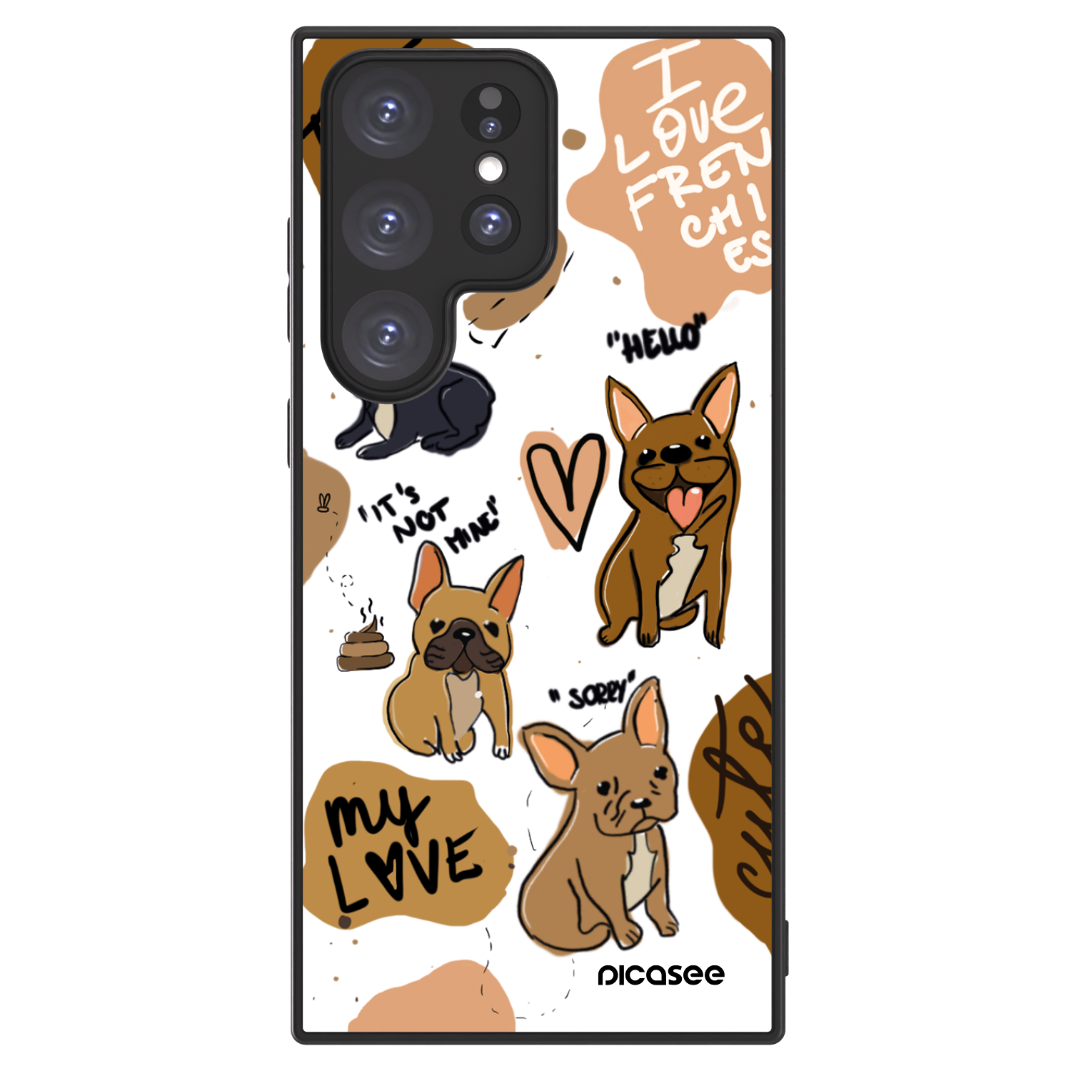 Picasee ULTIMATE CASE na Samsung Galaxy S23 Ultra 5G - Frenchies