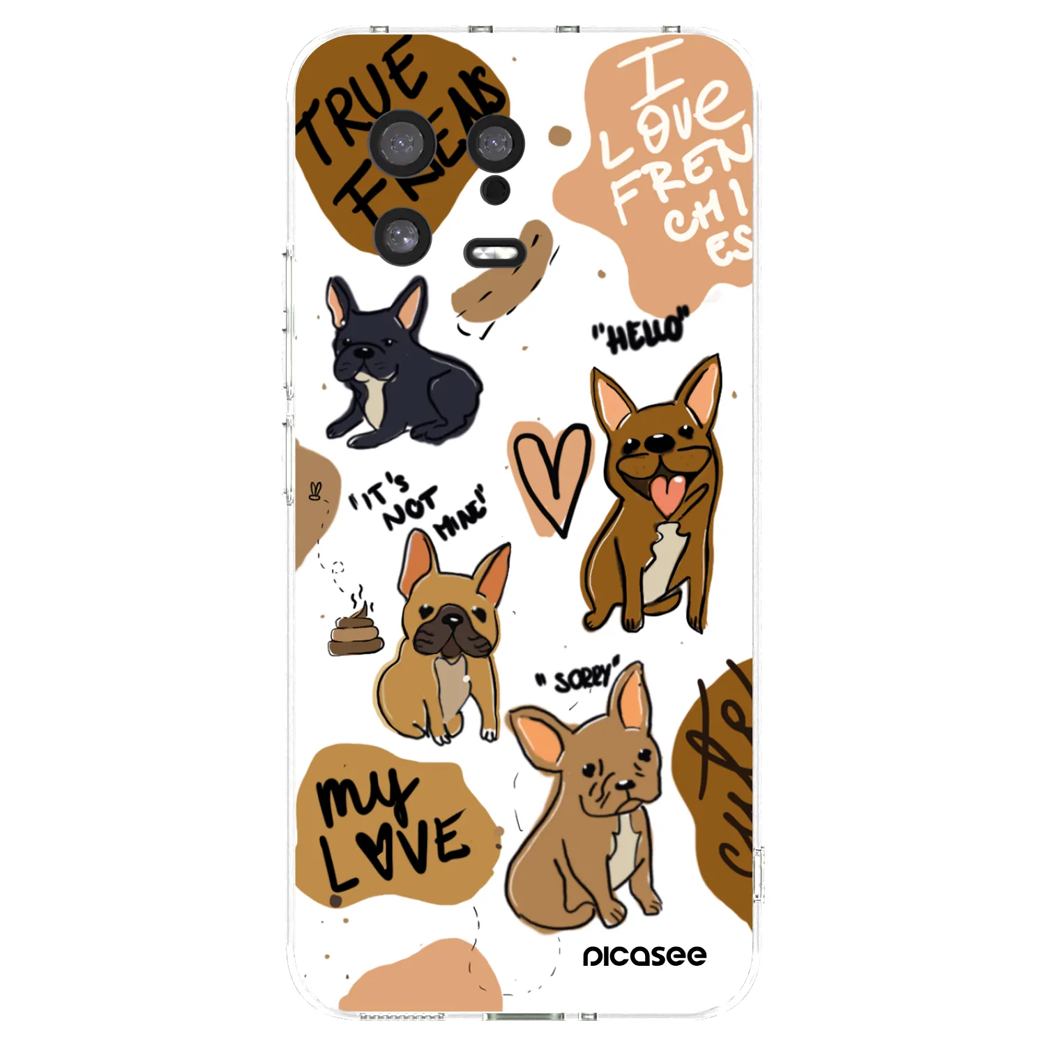 Picasee silikonowe przeźroczyste etui na Xiaomi 13 - Frenchies