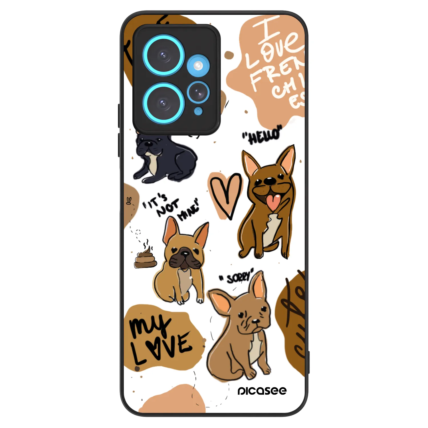 Picasee ULTIMATE CASE na Xiaomi Redmi Note 12 4G - Frenchies