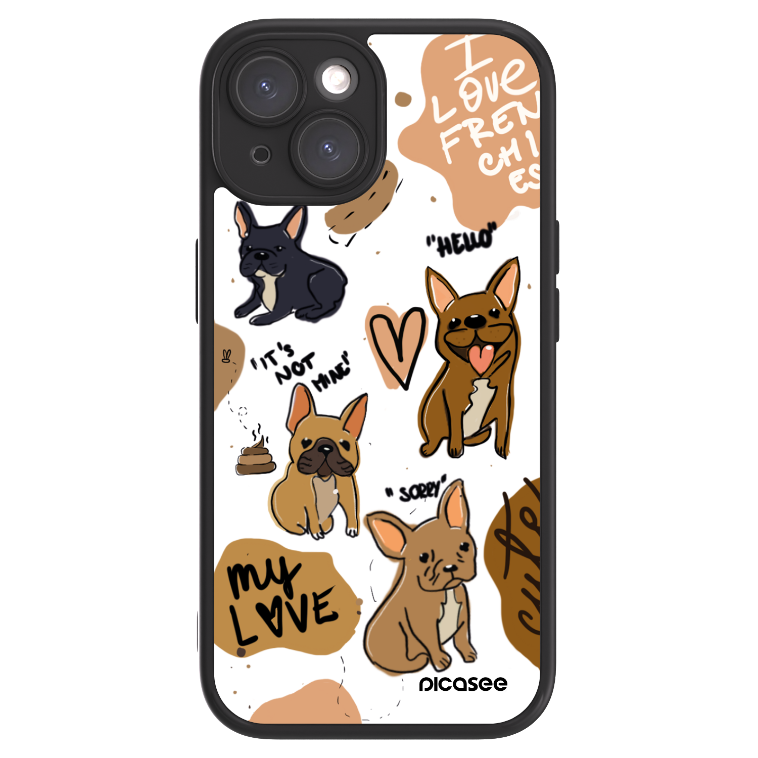 Picasee ULTIMATE CASE na Apple iPhone 15 - Frenchies