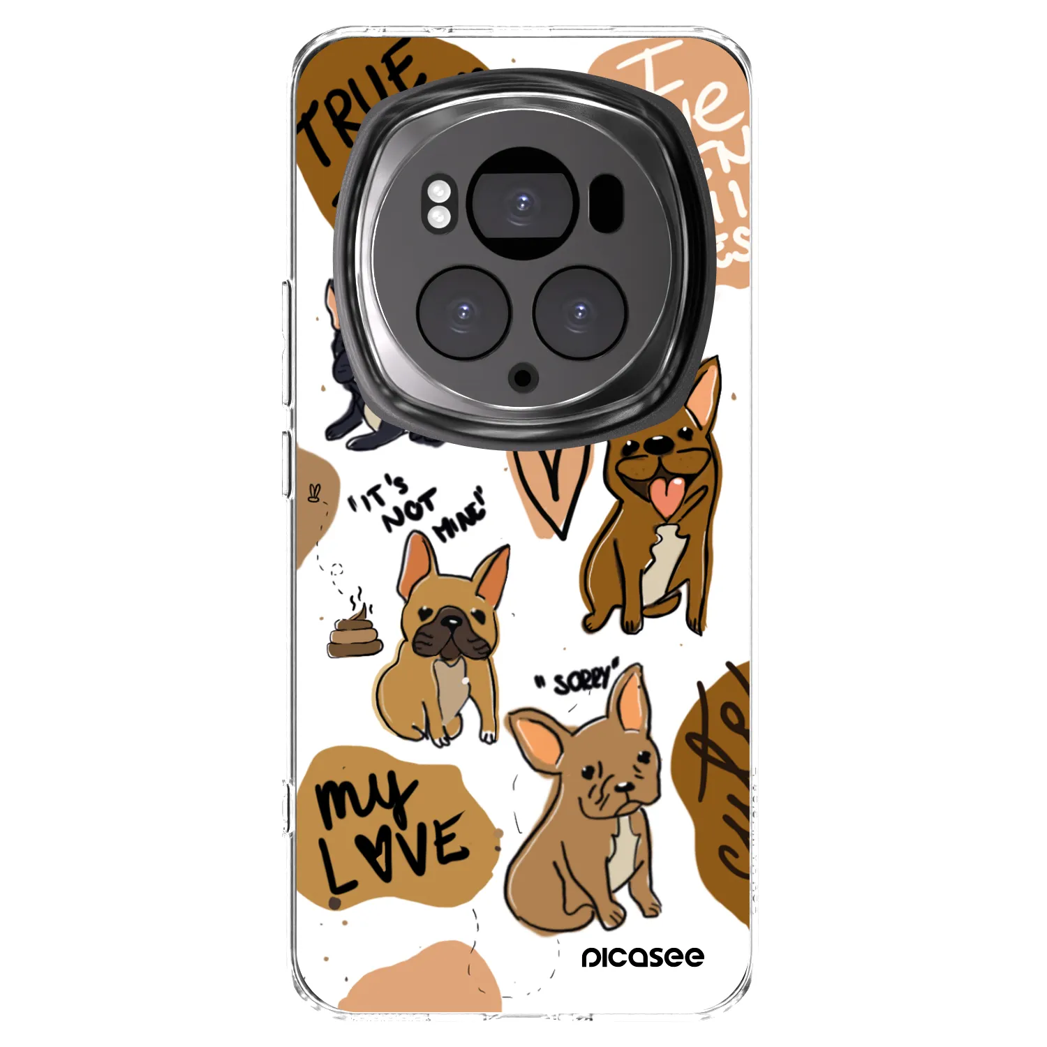 Picasee silikonowe przeźroczyste etui na Honor Magic6 Pro - Frenchies