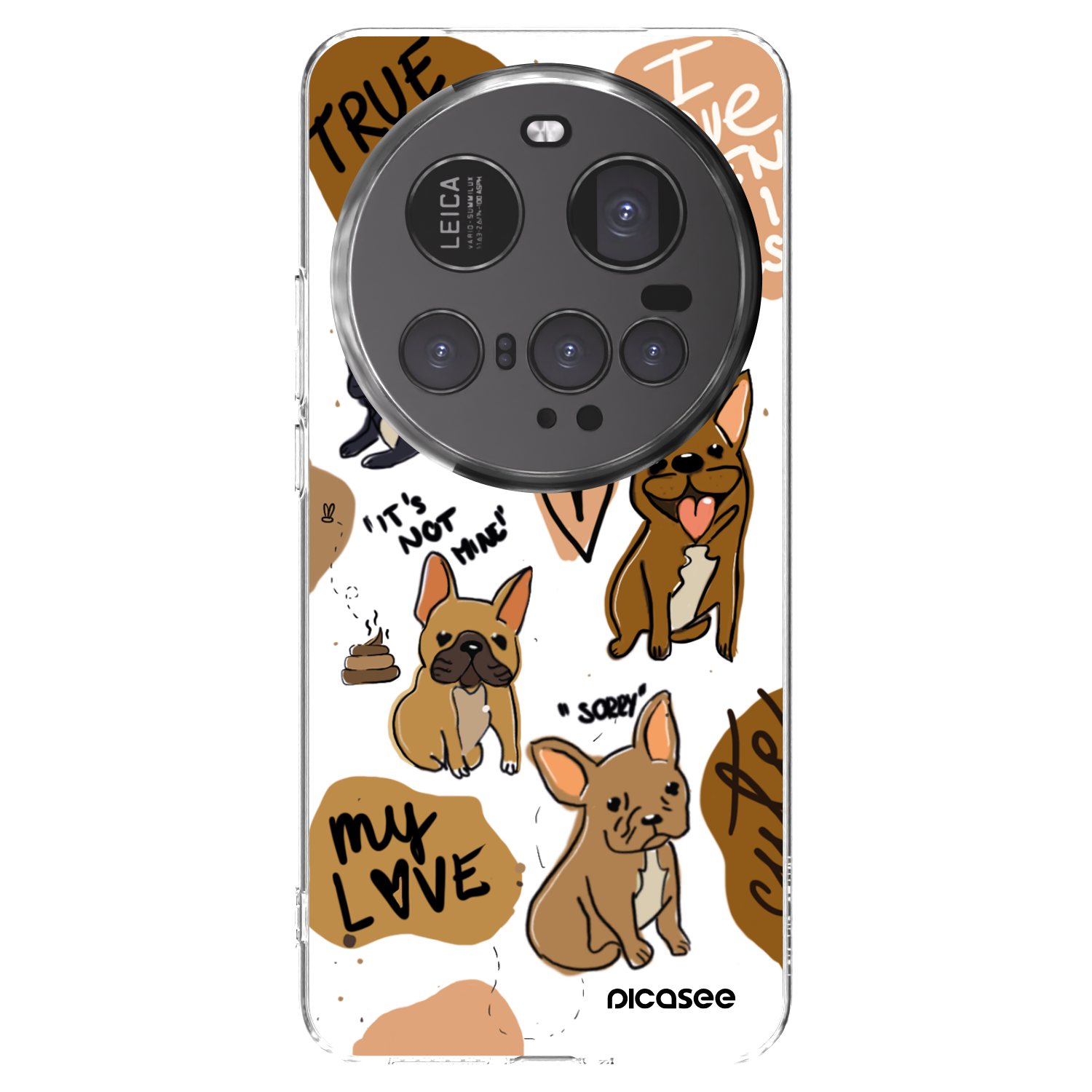 Picasee silikonowe przeźroczyste etui na Xiaomi 15 Ultra - Frenchies
