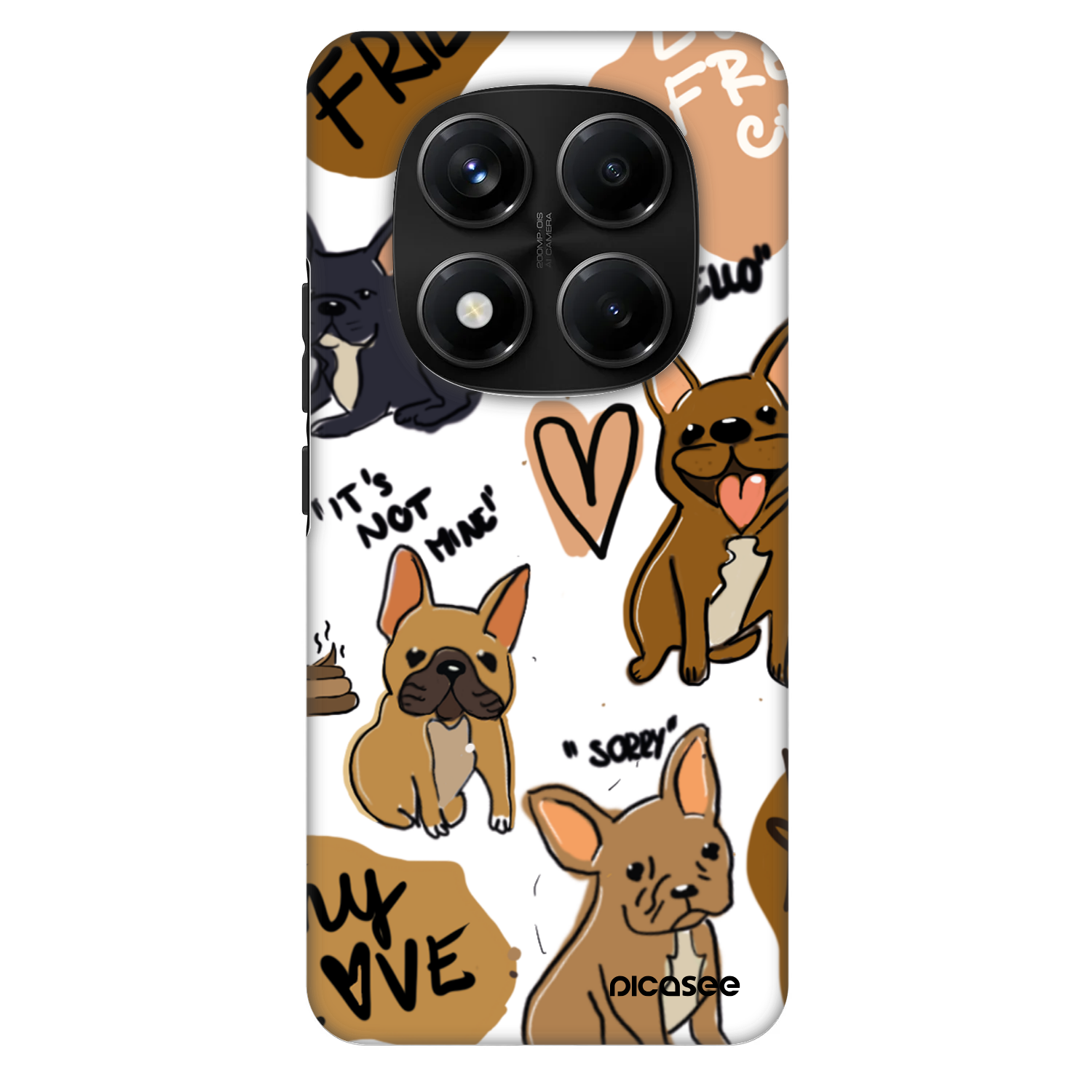 Picasee Fashion Case na Xiaomi Redmi Note 14 Pro+ 5G - Frenchies