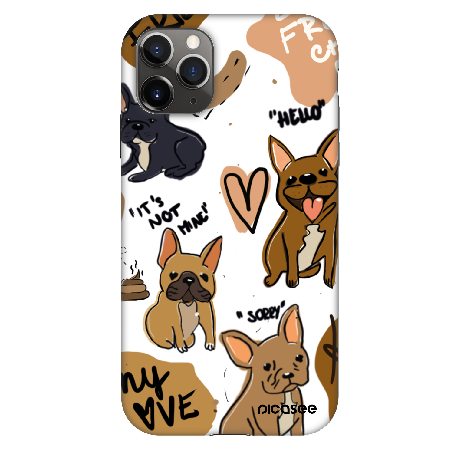 Picasee Fashion Case na Apple iPhone 11 Pro - Frenchies