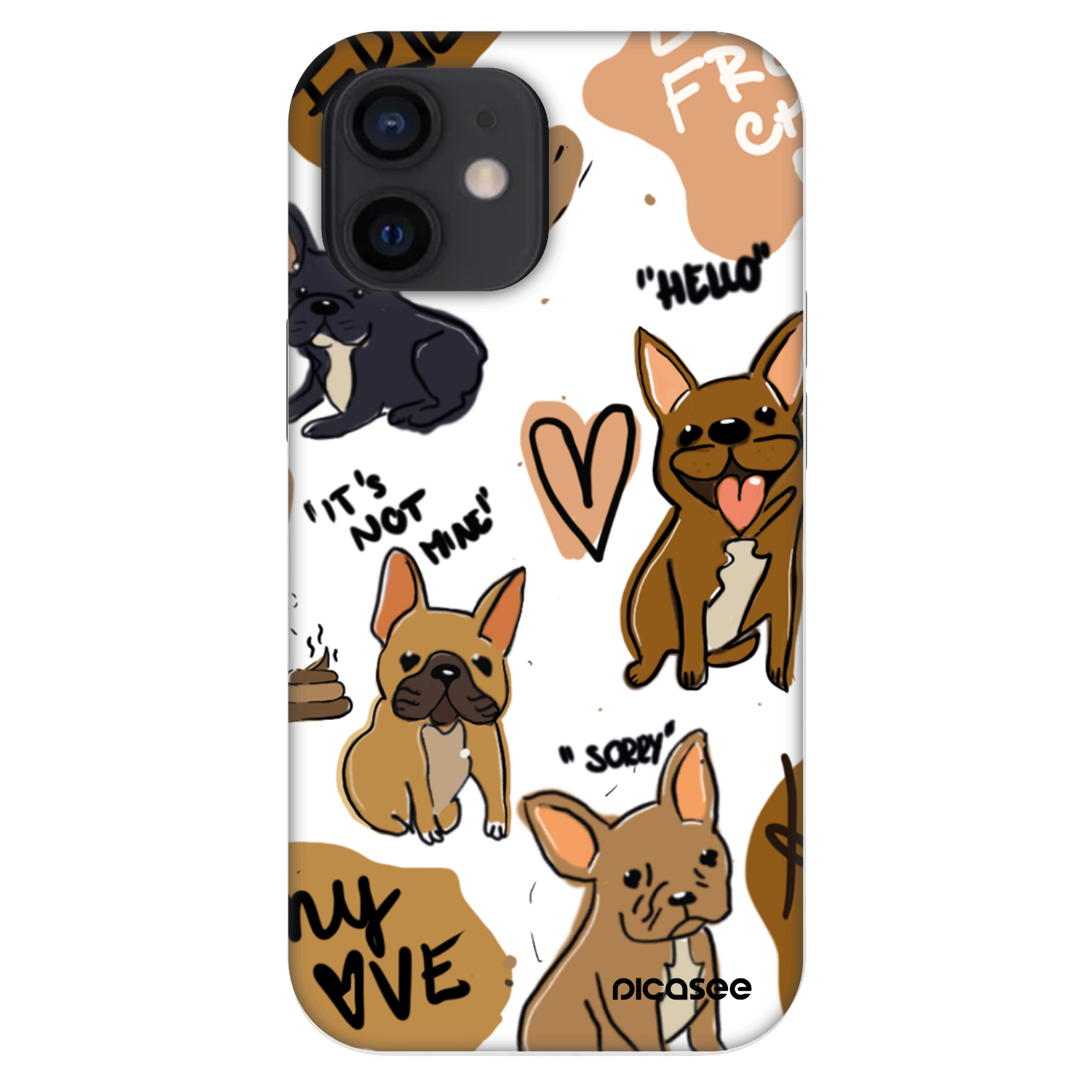 Picasee Fashion Case na Apple iPhone 12 mini - Frenchies