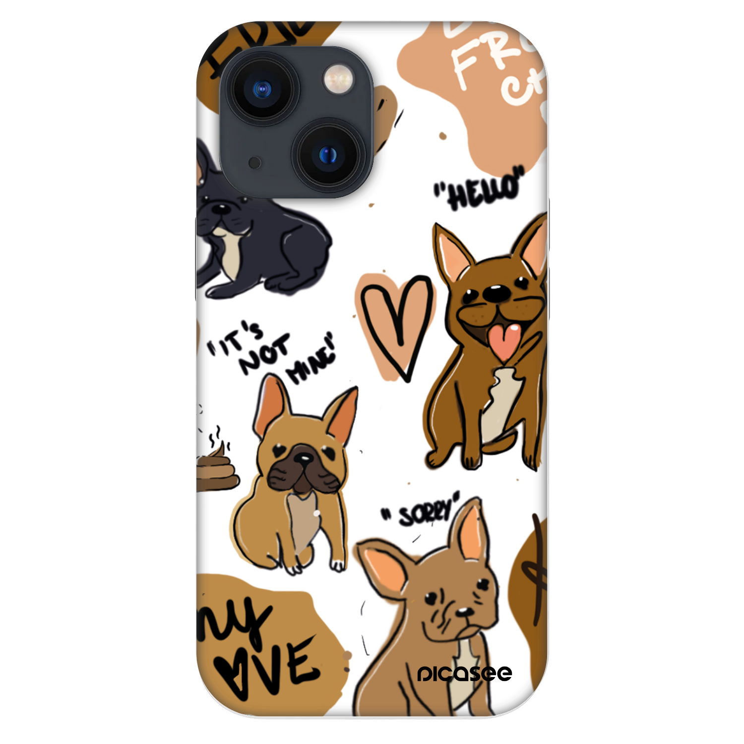 Picasee Fashion Case na Apple iPhone 13 mini - Frenchies