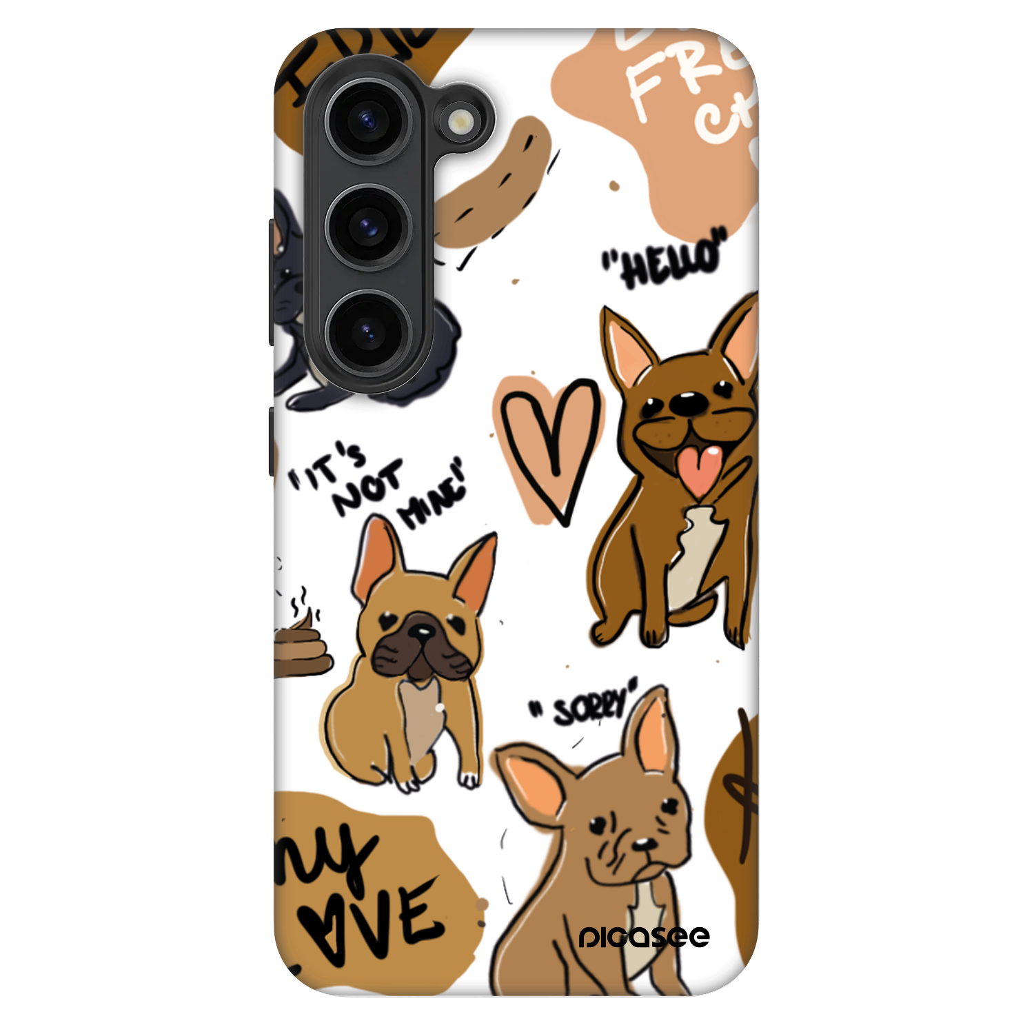 Picasee Fashion Case na Samsung Galaxy S23 5G - Frenchies