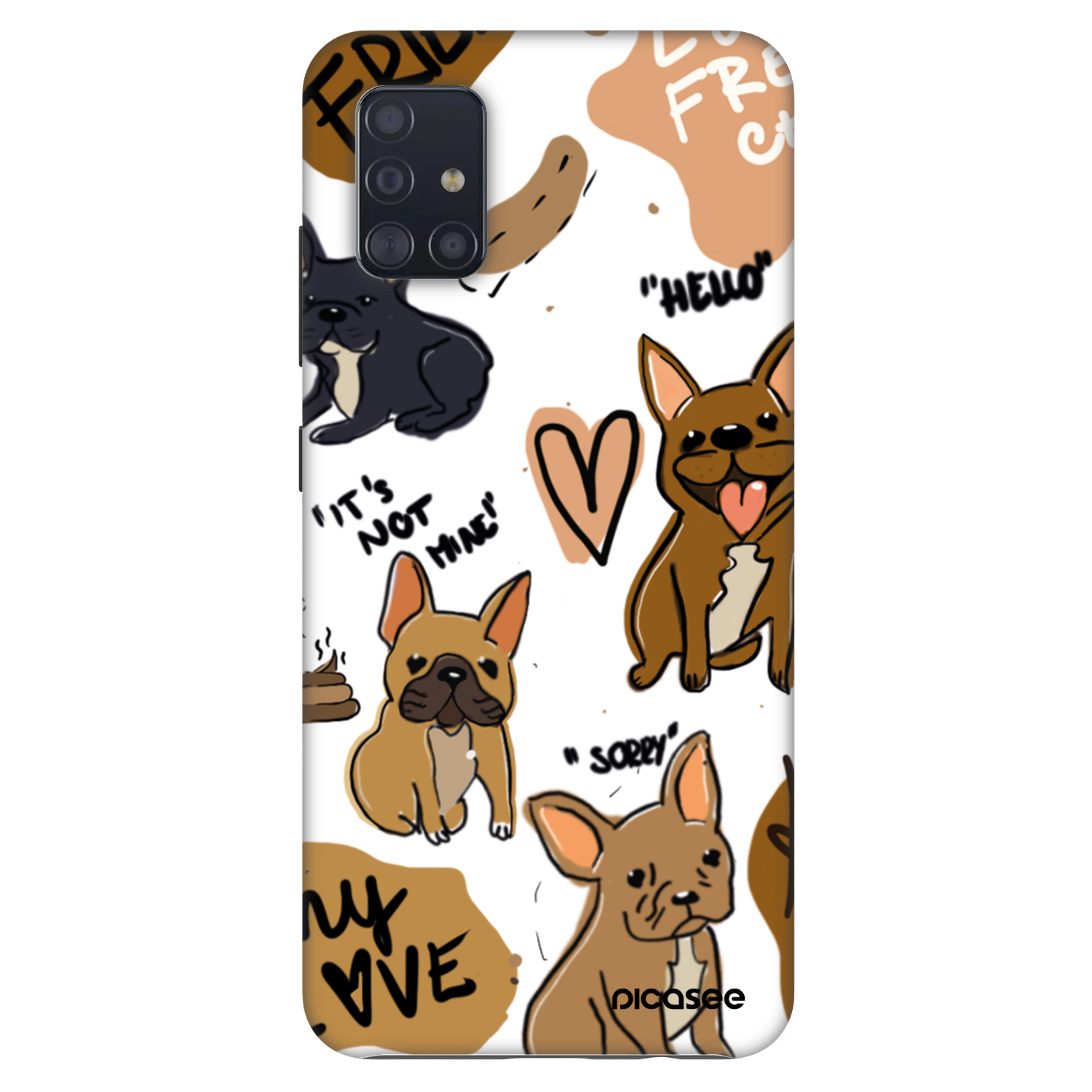 Picasee Fashion Case na Samsung Galaxy A51 A515F - Frenchies
