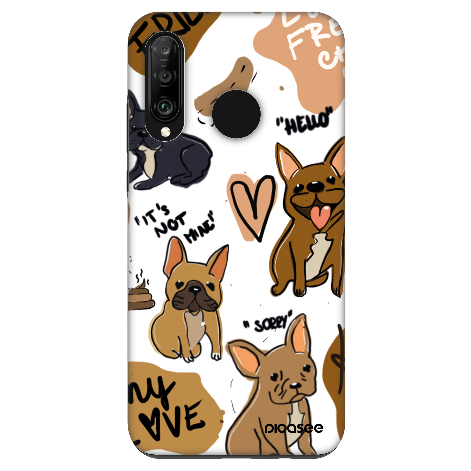 Picasee Fashion Case na Huawei P30 Lite - Frenchies